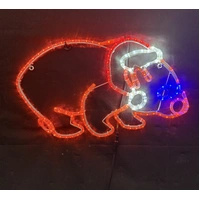 Christmas Wombat Rope Light Motif 