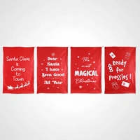 Red & White Felt Sack (B)