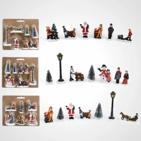 Resin Christmas Village Figurine Set A. 