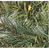 270cm mixed leaf Prelit Glitter Christmas Garland