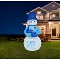 240cm Tall Inflatable Shiver Snowman 