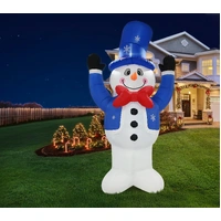 Inflatable High Five Snowman- 3.65m