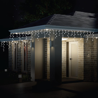11.9m Cool White Solar icicles