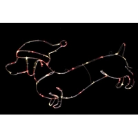 Solar Tubelight Dachshund Motif