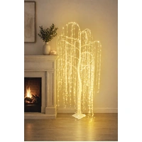 7 Foot Warm White Weeping Willow