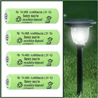 4 Nicad AA Ni-MH solar batteries
