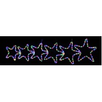 6 Multi Stars Rope Light Motif - avail October 24