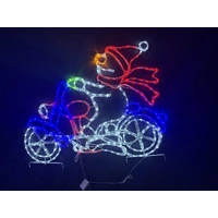 Snowman Motorbike Crew Rope Light Motif 