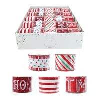 60mm Candycane Ribbon 2.7m(Christmas) - AVAIL OCT 2024