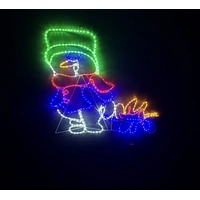 Toasty Snowman Rope Light Motif