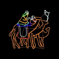 3 Wise Men on Camels Rope Light Motif
