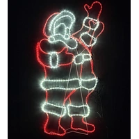 Santa Waving Rope Light Motif