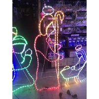 6 Piece Large Nativity Rope Light Motif
