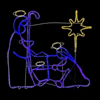 Nativity Rope Light Motif with Star 