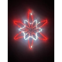 64cm Red/White North Star Motif 