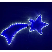 Blue and White Shooting Star Rope Light Motif 