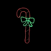 127cm Tall Candy Cane Rope Light Motif