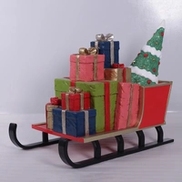Resin Sleigh with Gifts