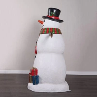 Resin Snowman with Presents 