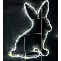Hopping Easter Rabbit Rope Light Motif (3 motifs) - see video