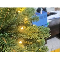 8 Foot Grinch Bent Green Pre-Lit Christmas Tree (dual colour)