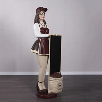 150cm Resin Barista Lady