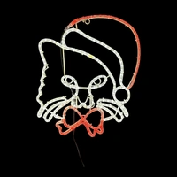 Christmas Cat Rope Light Motif 