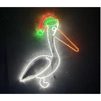 Christmas Pelican Rope Light Motif 