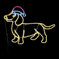 Christmas Dachshund Rope Light Motif 