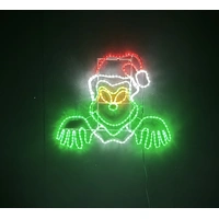 Peeping Grinch Rope Light Motif 