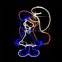 Blue Elf Girl Rope Light Motif