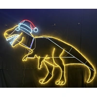 Christmas T - Rex Dinosaur Rope Light Motif - 250cm