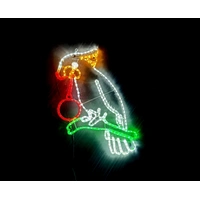 Cockatoo Rope Light Motif with Bauble 
