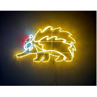 Christmas Echidna Rope Light Motif 