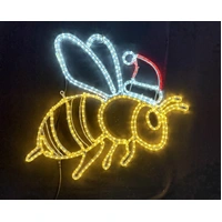 Christmas Bee Rope Light Motif