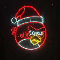 Christmas Angry Bird  Rope Light Motif