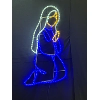 Mary Nativity Rope Light Motif
