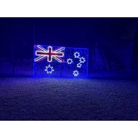 Giant Australian Flag Rope Light Motif