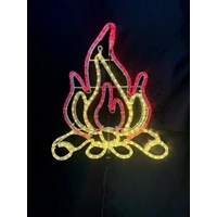 Log Fire Rope Light Motif 