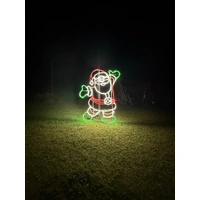 Santa Dancing Rope Light Motif