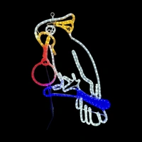 Cockatoo Rope Light Motif with Bauble