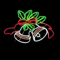 Commercial Double Bells Rope Light Motif