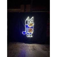 Dad Blue Dog Rope Light Motif 