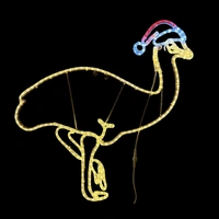 Christmas Emu Rope Light Motif
