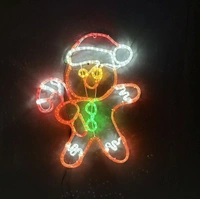 NEW 80cm Gingerbread Boy Rope Light Motif