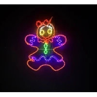80cm Gingerbread Girl Rope Light Motif