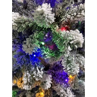 7.5 Foot Canadian Pre-Lit Snow Pine Christmas Tree