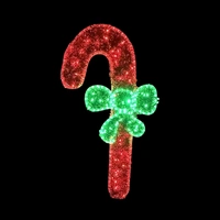 Left Facing Candy Cane Rope Light Motif 