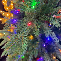 6 Foot Lit Slim Alpine Christmas Tree