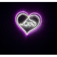 Love in Heart Rope Light Motif 